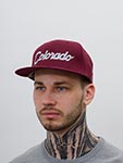 Бейсболка HOOD арт. 100-MWL005-CO005-MN Colorado II (бордовый / голубой)
